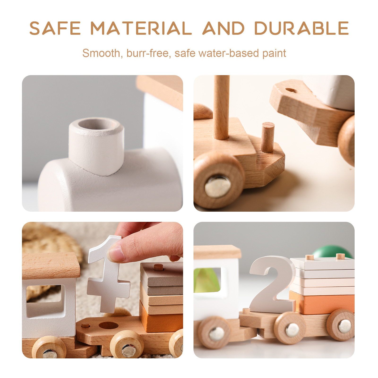 Best Selling Wooden Birthday Train Toy Track Set