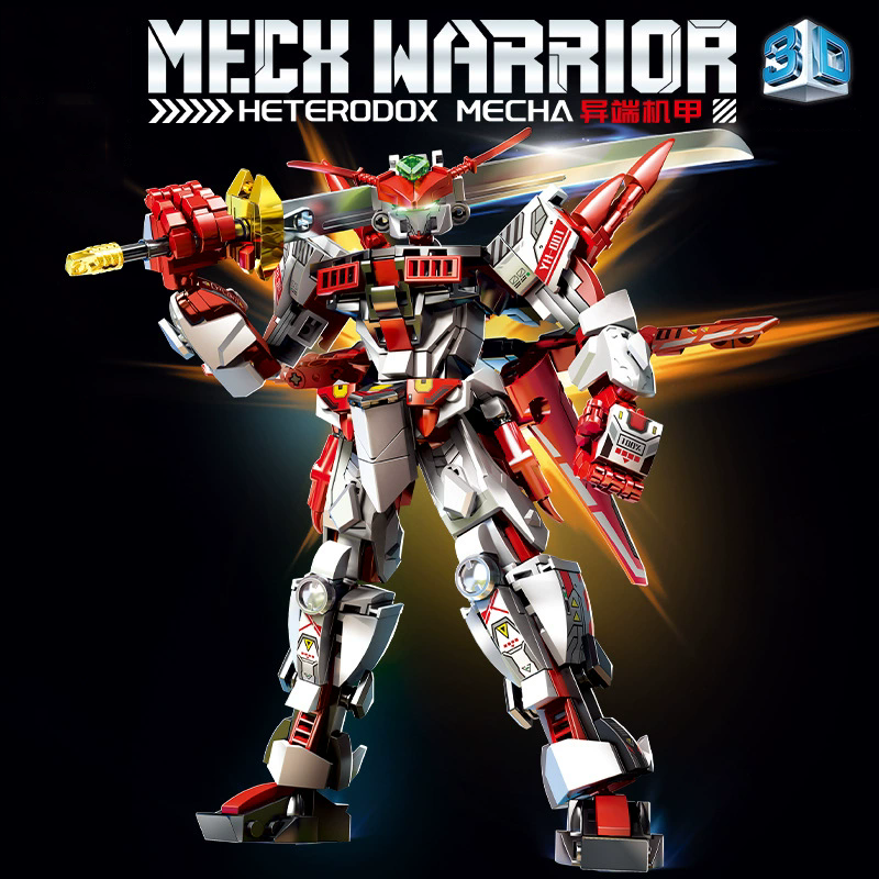 702pcs block Lightwing Mech robot warrior model building block toy children toy mobile armor assembly building blocks