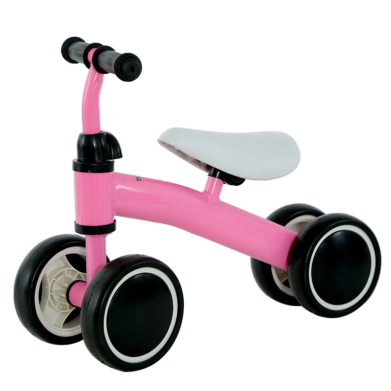 Four-wheeled balancing car for baby to walk