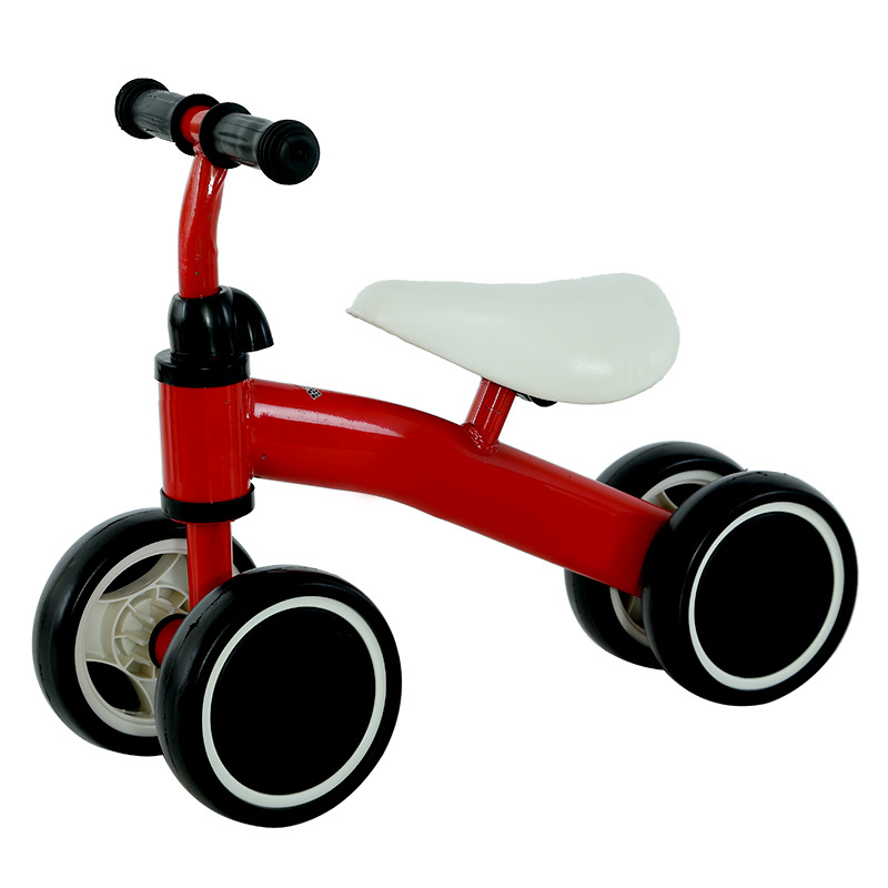 Four-wheeled balancing car for baby to walk