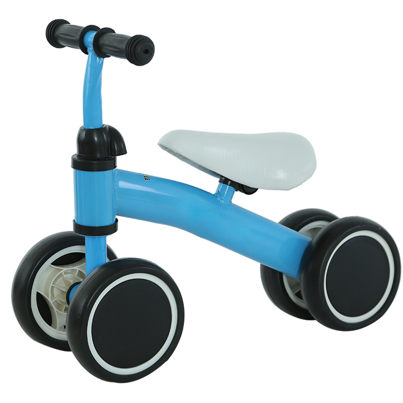 Four-wheeled balancing car for baby to walk