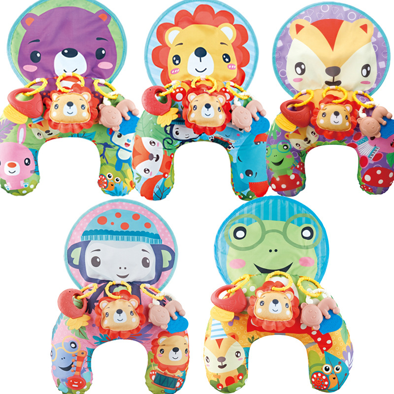 New baby pillow anti-spitup plopping pillow head up 2-in-1 plopping pillow crawling mat soothing pillow manufacturers wholesale