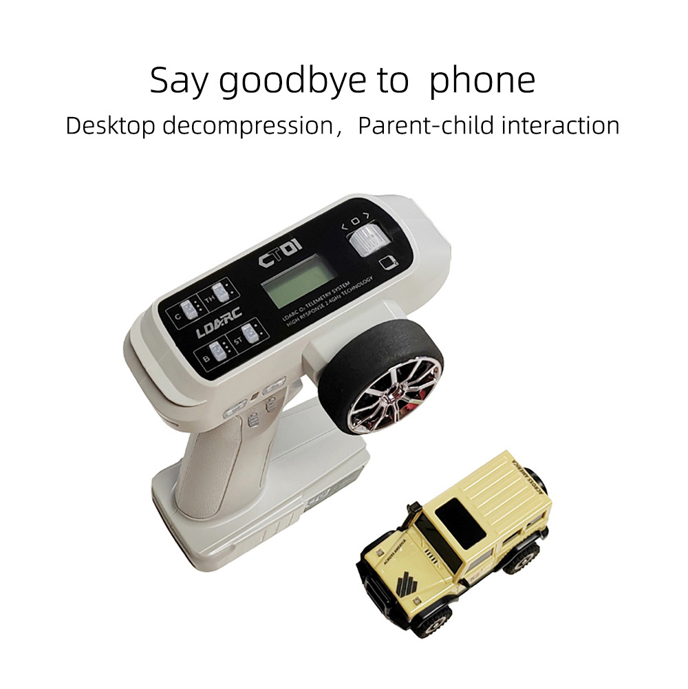 LDARC Radiant X43 Off-road 1/43 Mini Climbing Car 4WD Wrangler RC Remote Control Model Car