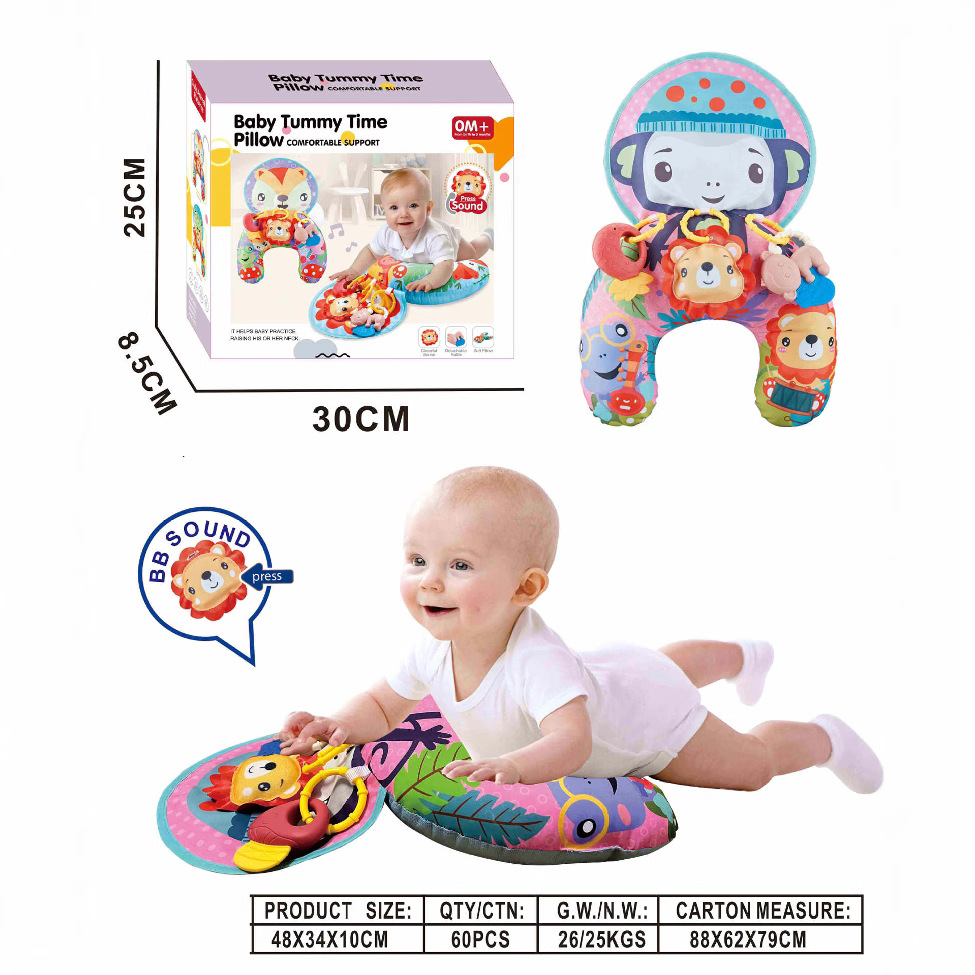 New baby pillow anti-spitup plopping pillow head up 2-in-1 plopping pillow crawling mat soothing pillow manufacturers wholesale