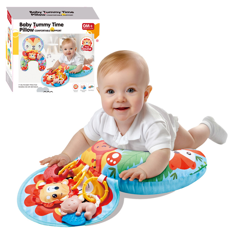 New baby pillow anti-spitup plopping pillow head up 2-in-1 plopping pillow crawling mat soothing pillow manufacturers wholesale