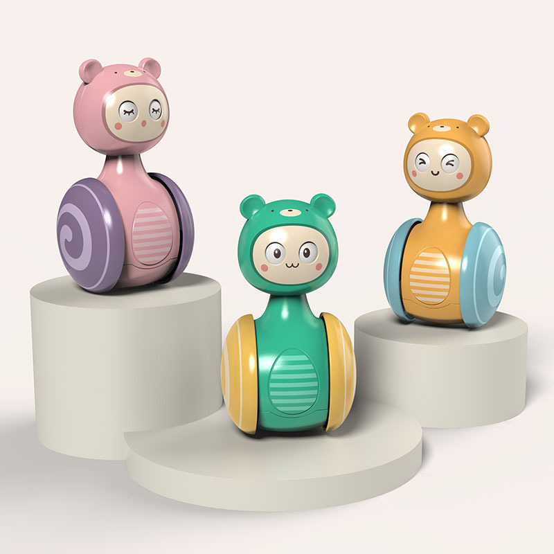 Export hot-selling tumbler sliding baby rattle