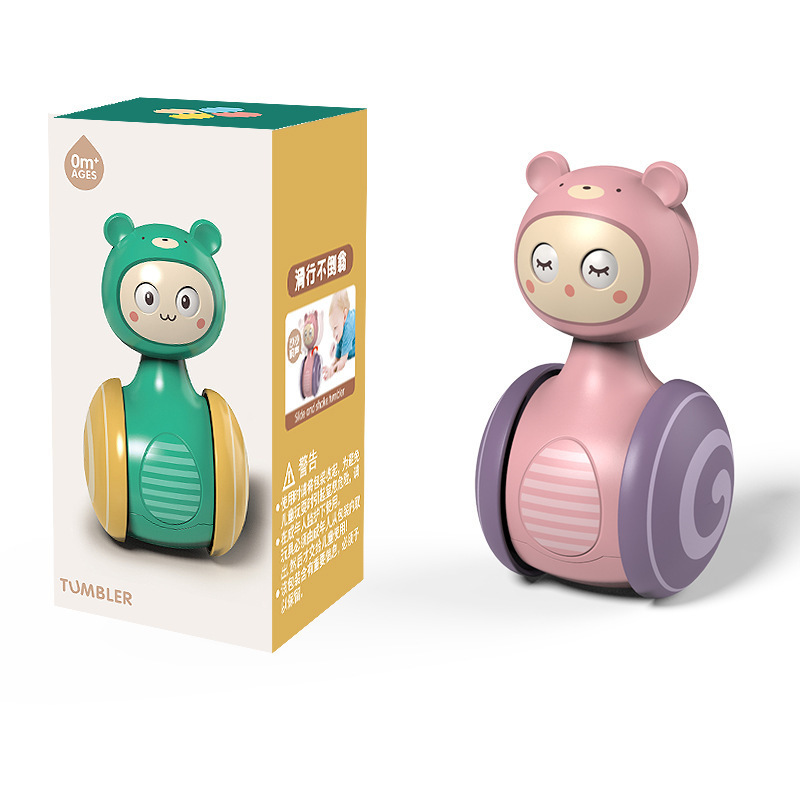 Export hot-selling tumbler sliding baby rattle