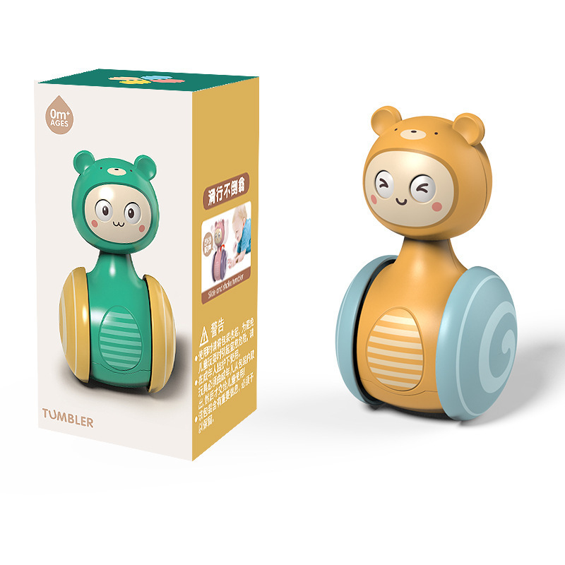 Export hot-selling tumbler sliding baby rattle