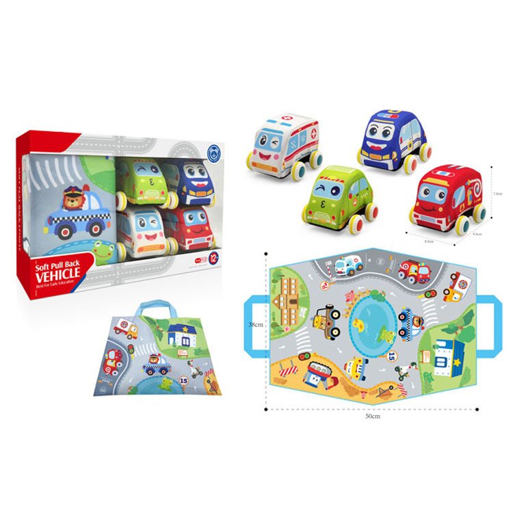 New Carpet Style Tote Bag Children's Early Education Play House Mini Baby Cartoon Cloth Car Storage Bag Gift