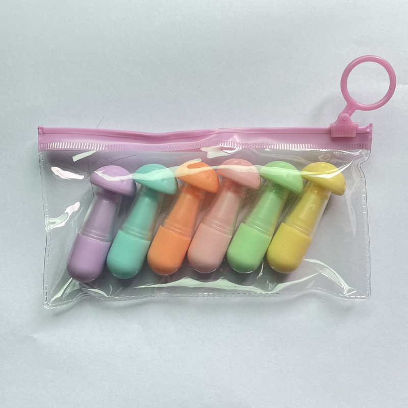 Super cute mini highlighter color student cartoon manual drawing marker pen stroke pen Manufacturer wholesale