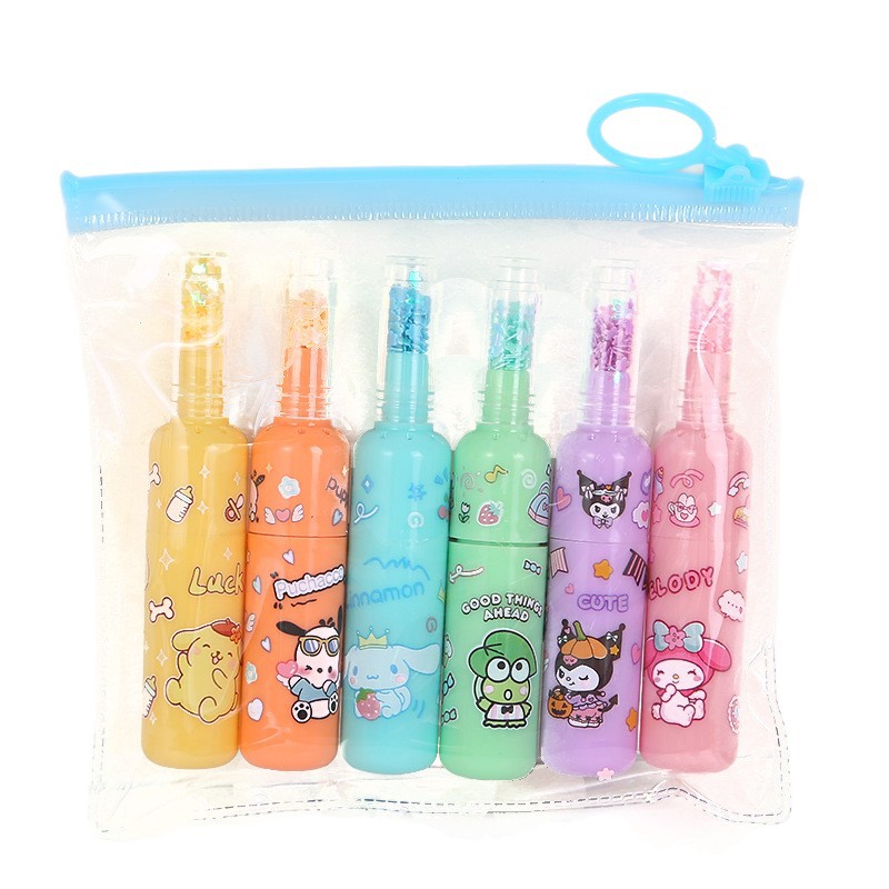 Super cute mini highlighter color student cartoon manual drawing marker pen stroke pen Manufacturer wholesale