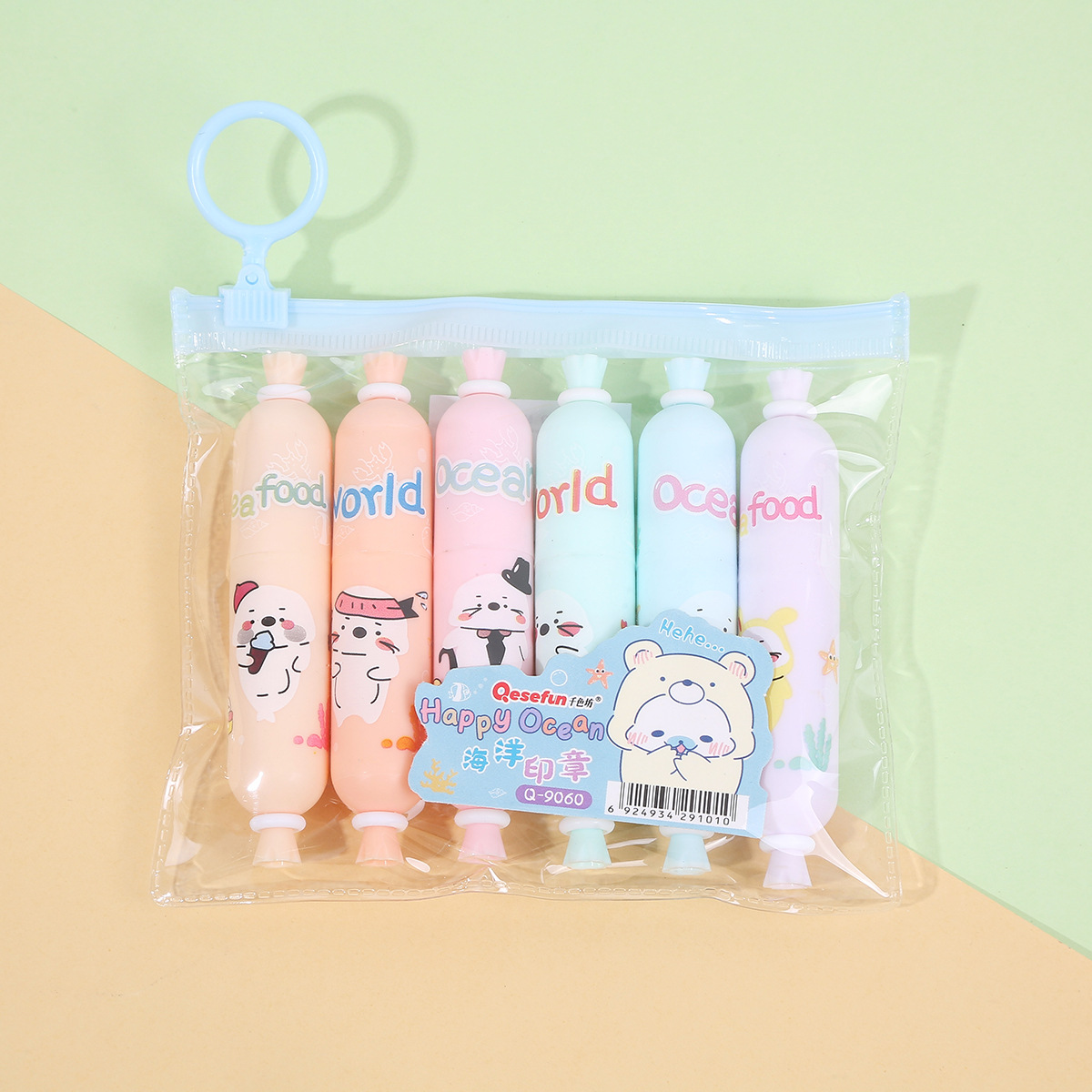 Super cute mini highlighter color student cartoon manual drawing marker pen stroke pen Manufacturer wholesale