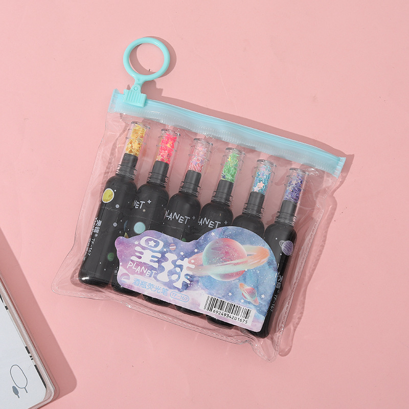 Super cute mini highlighter color student cartoon manual drawing marker pen stroke pen Manufacturer wholesale