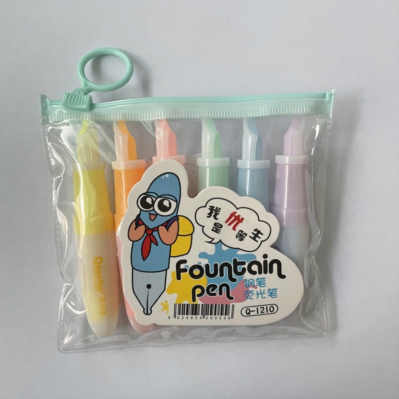 Super cute mini highlighter color student cartoon manual drawing marker pen stroke pen Manufacturer wholesale