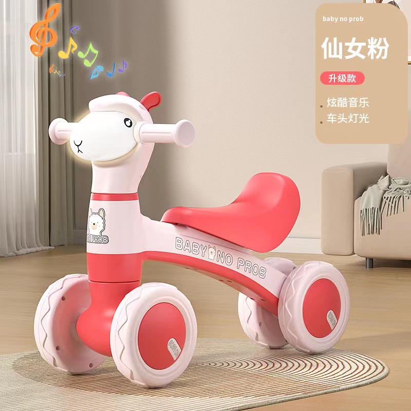 Children's yo-yo car with silent wheels and universal wheels for 1-6 years old, swing car, infant and toddler twisting car, scooter and balance car