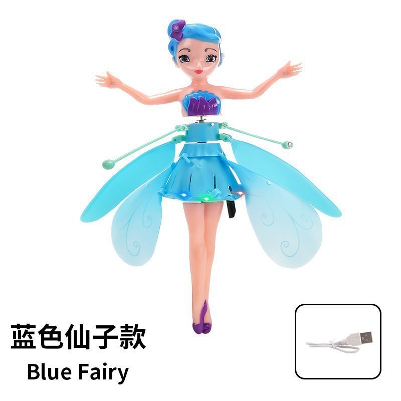 Popular luminous induction small flying fairy aircraft