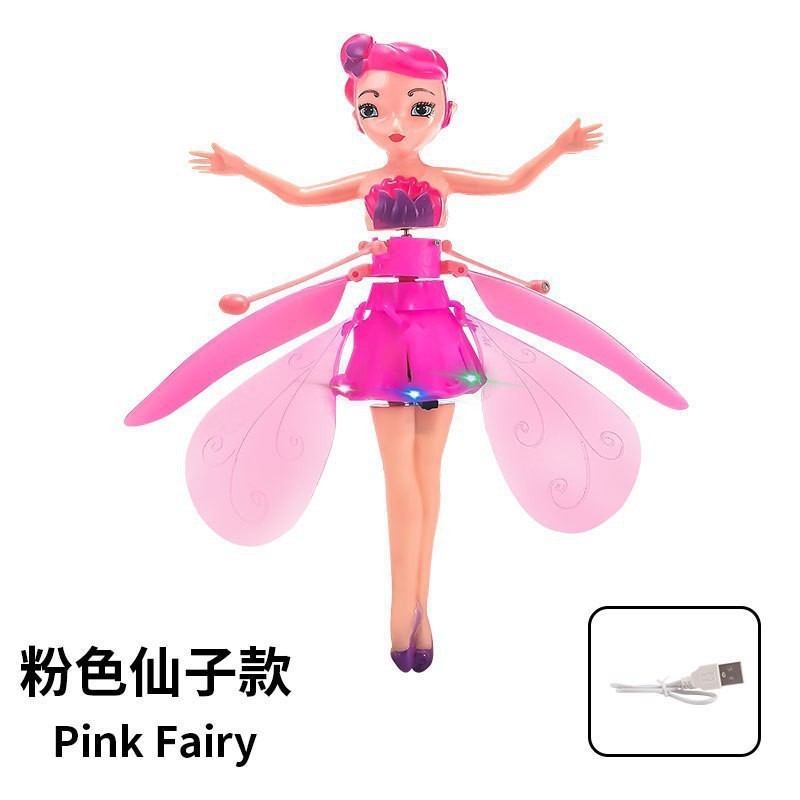 Popular luminous induction small flying fairy aircraft