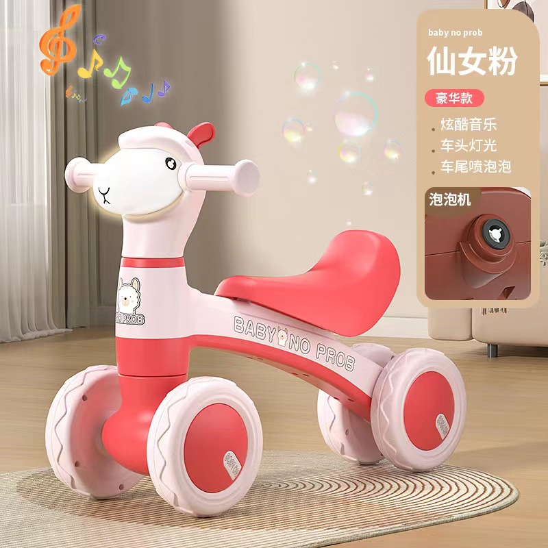 Children's yo-yo car with silent wheels and universal wheels for 1-6 years old, swing car, infant and toddler twisting car, scooter and balance car