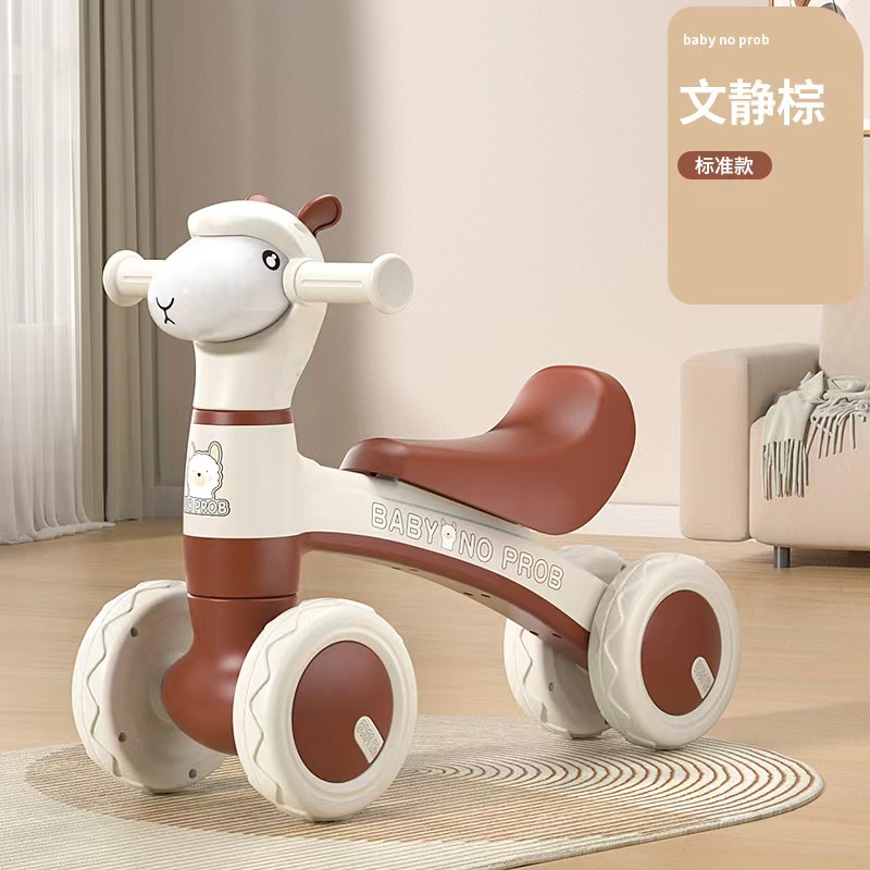 Children's yo-yo car with silent wheels and universal wheels for 1-6 years old, swing car, infant and toddler twisting car, scooter and balance car