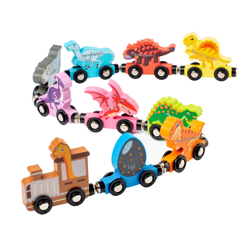 New products: 11 magnetic animals, vehicles, dinosaurs, vegetables and fruits, 5 trains