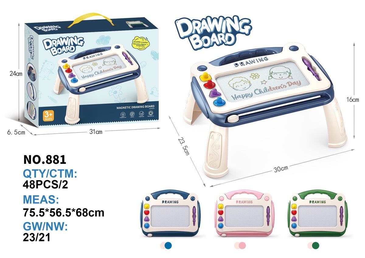 Children's drawing board magnetic writing board color kids toddler 1-3 years old 6 toys boys and girls baby graffiti board