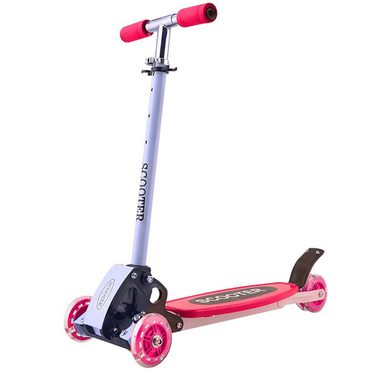 Popular foldable children's three-wheel scooter with adjustable height for climbing reptiles and large four wheels