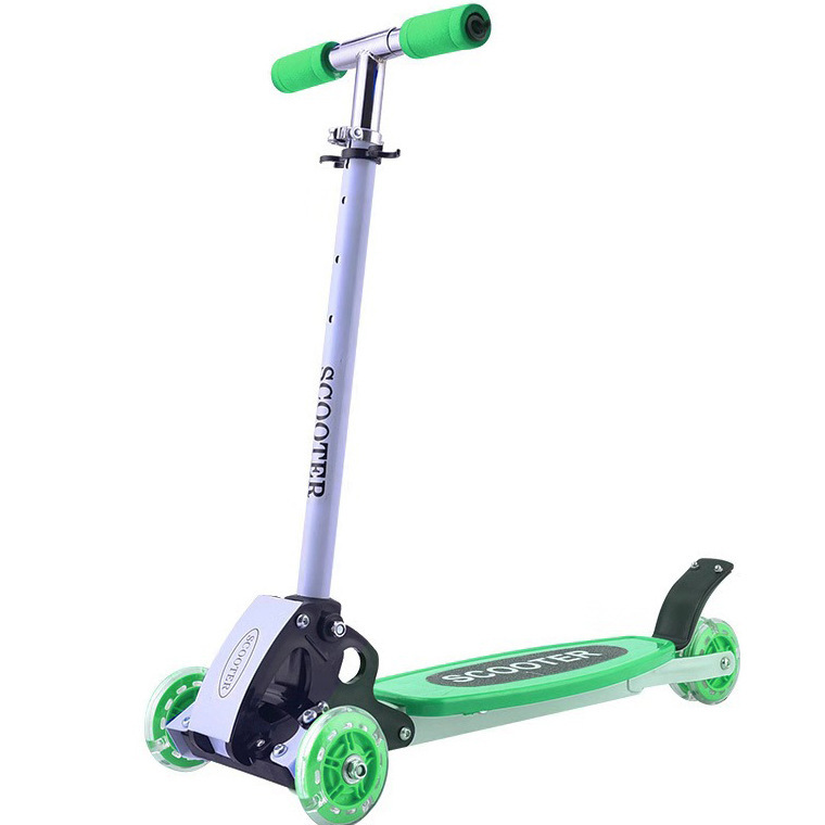 Popular foldable children's three-wheel scooter with adjustable height for climbing reptiles and large four wheels