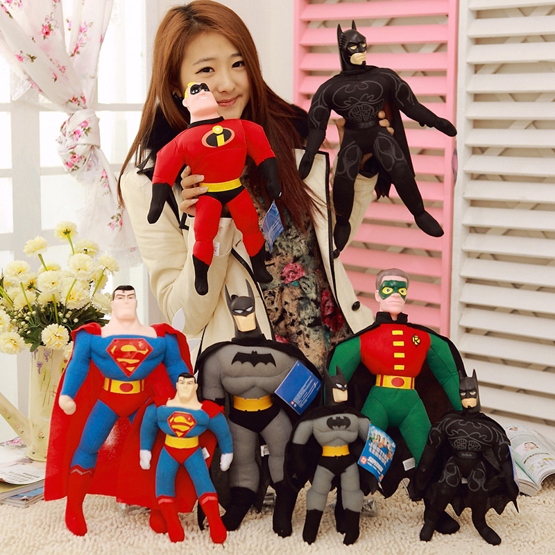 Large Hero Series Plush Toy 40CM Spider-Man Batman Superman American Captain