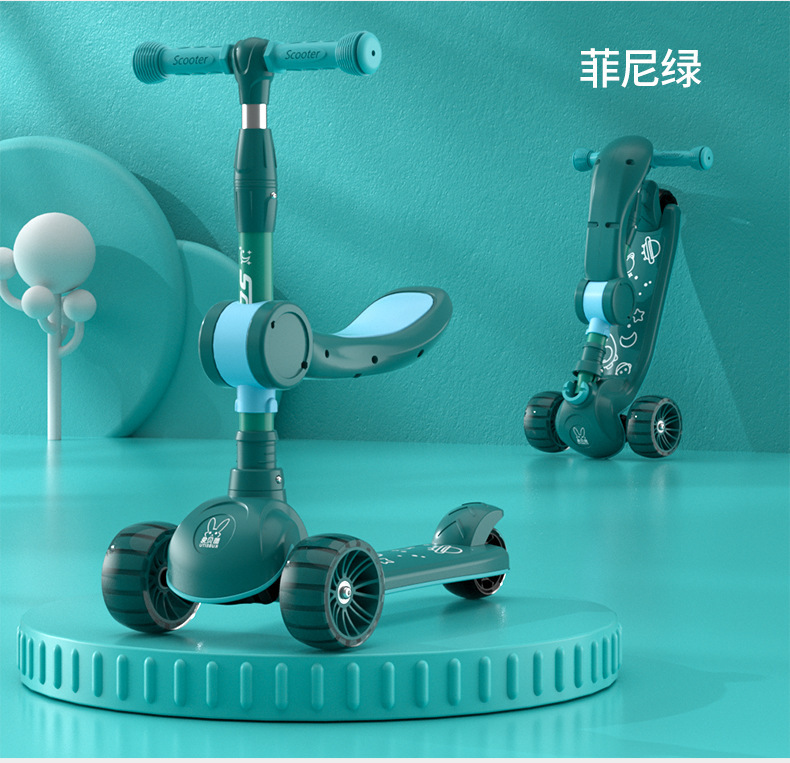 Best-selling brand scooter for children aged 1-12 years old, foldable pedal