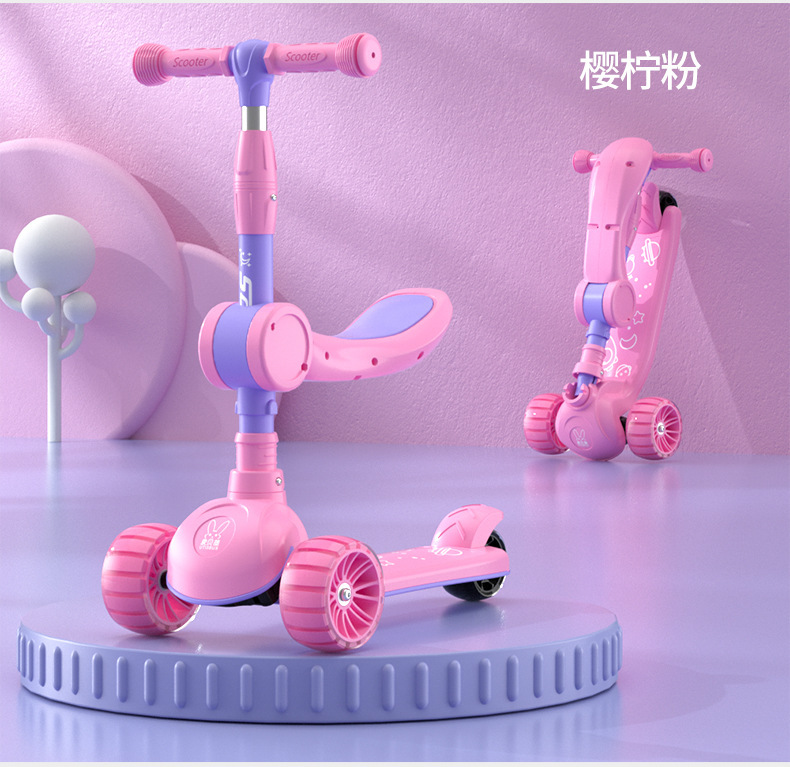 Best-selling brand scooter for children aged 1-12 years old, foldable pedal