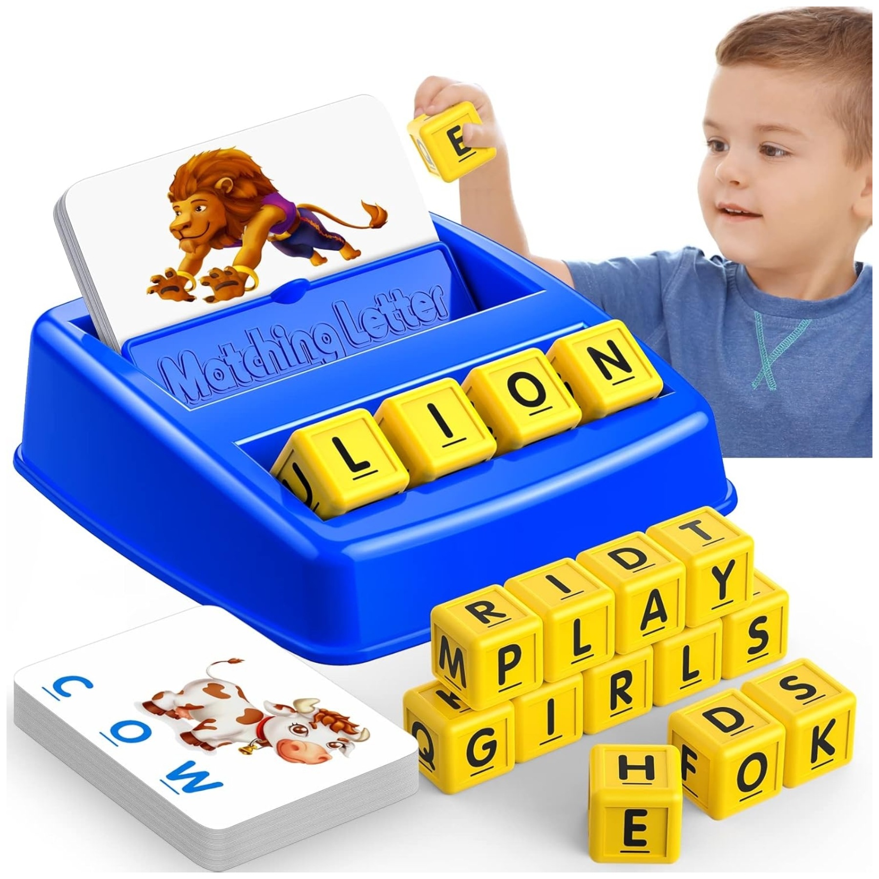 Early childhood educational board game English letter matching spelling letters happy learning English parent-child interactive toys