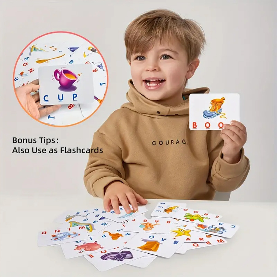 Early childhood educational board game English letter matching spelling letters happy learning English parent-child interactive toys