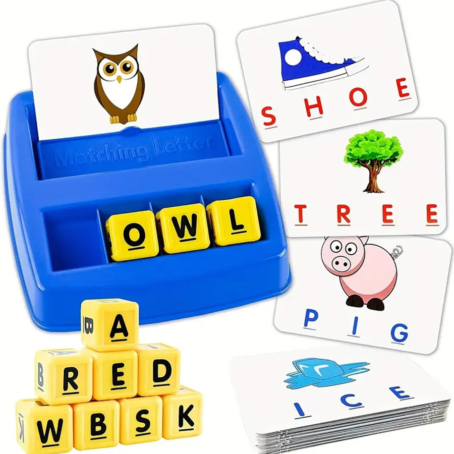 Early childhood educational board game English letter matching spelling letters happy learning English parent-child interactive toys