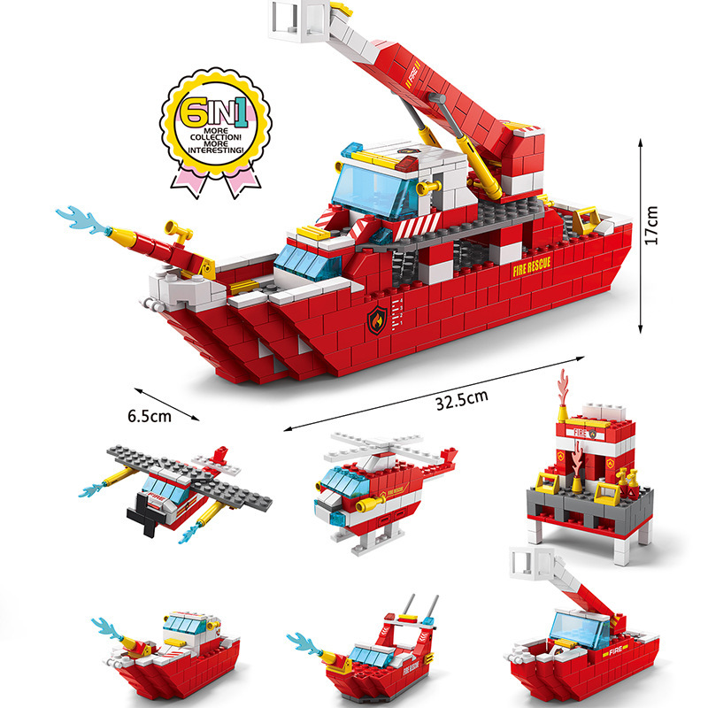 Hot-selling compatible with Lego 112 military warship building block aircraft carrier model puzzle assembly toy wholesale