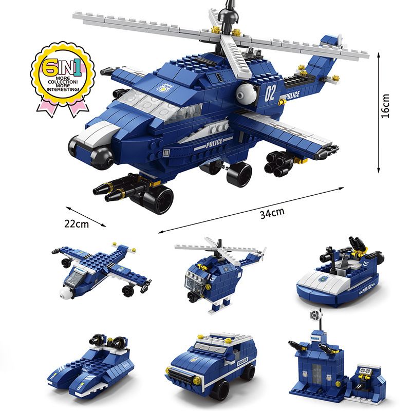 Hot-selling compatible with Lego 112 military warship building block aircraft carrier model puzzle assembly toy wholesale