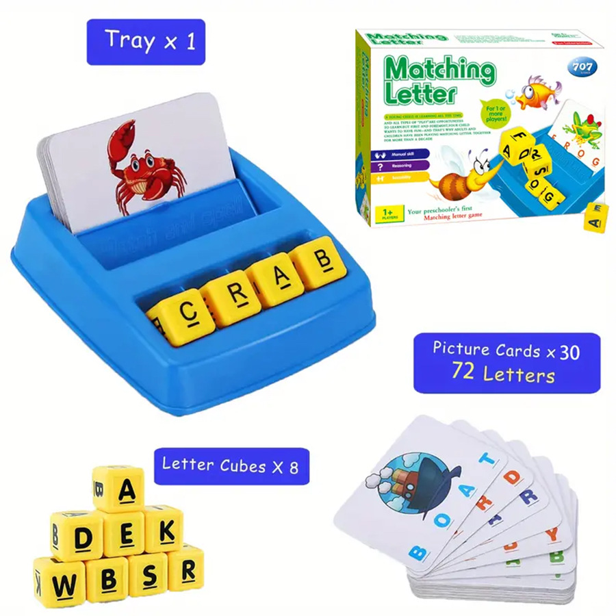 Early childhood educational board game English letter matching spelling letters happy learning English parent-child interactive toys