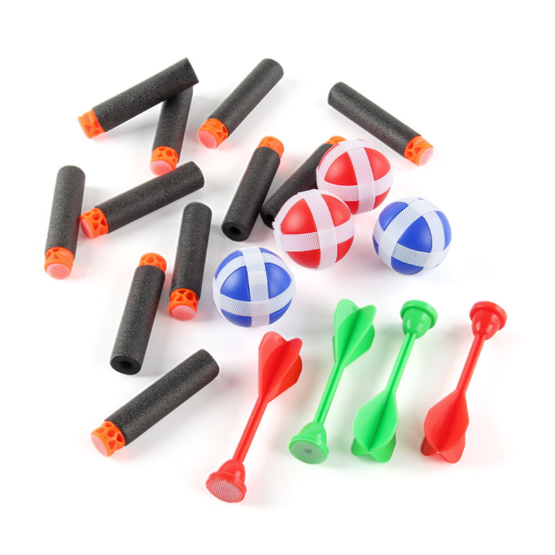 Hot-selling space target disc, three-in-one sticky ball throwing darts, parent-child double competitive indoor sports toys