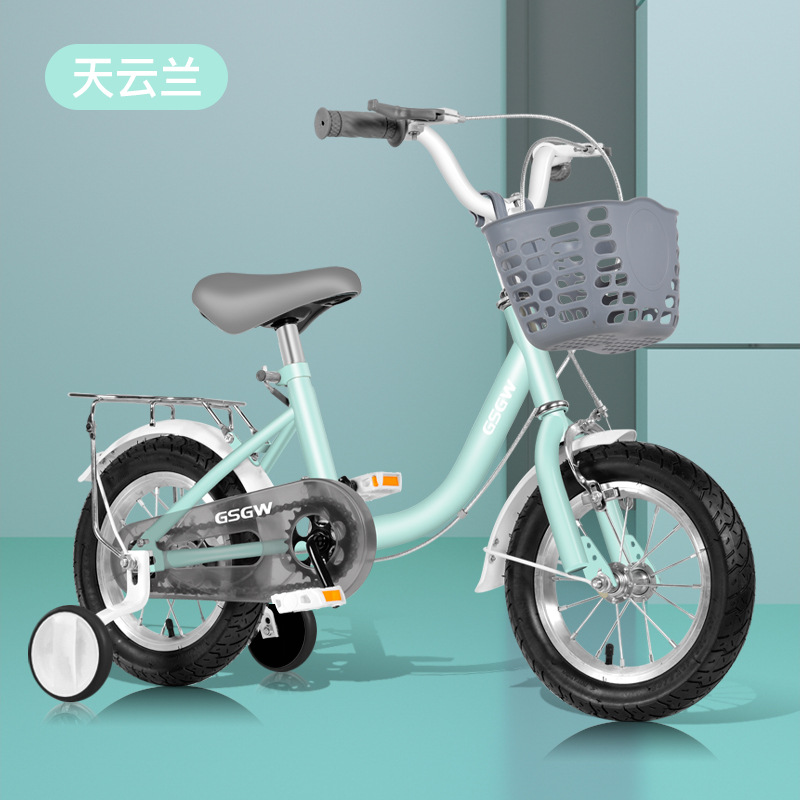 New children's bicycle girls 3-6 years old 8-9 kids girls baby stroller bicycle medium and large children princess bicycle