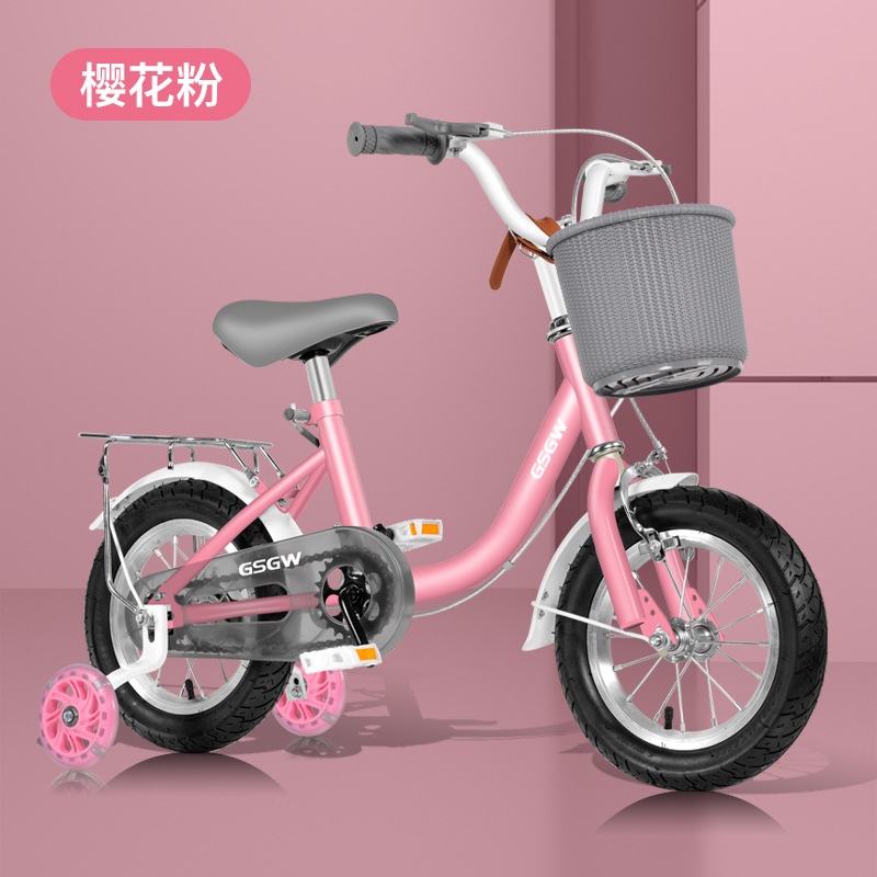 New children's bicycle girls 3-6 years old 8-9 kids girls baby stroller bicycle medium and large children princess bicycle