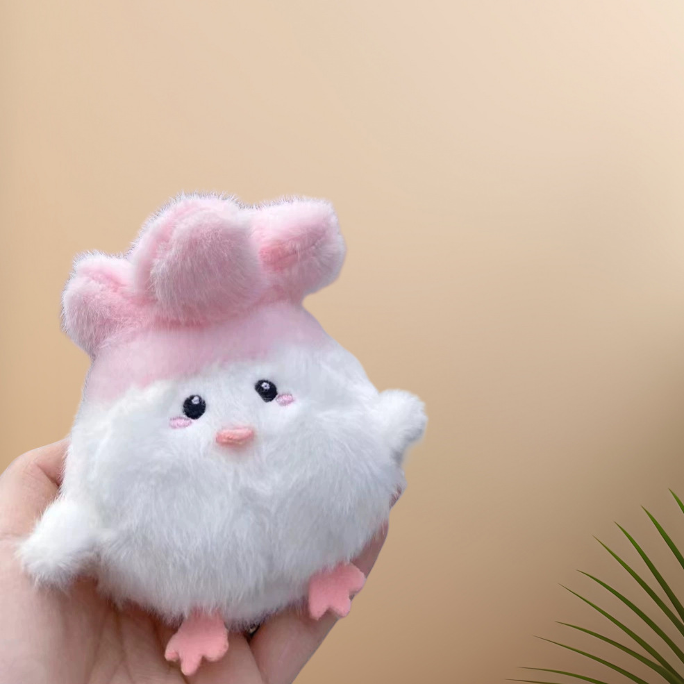 Internet celebrity garlic bird cherry blossom limited edition voice doll pendant