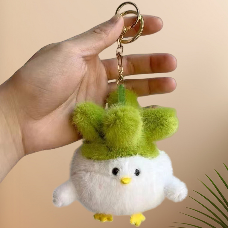 Internet celebrity garlic bird cherry blossom limited edition voice doll pendant