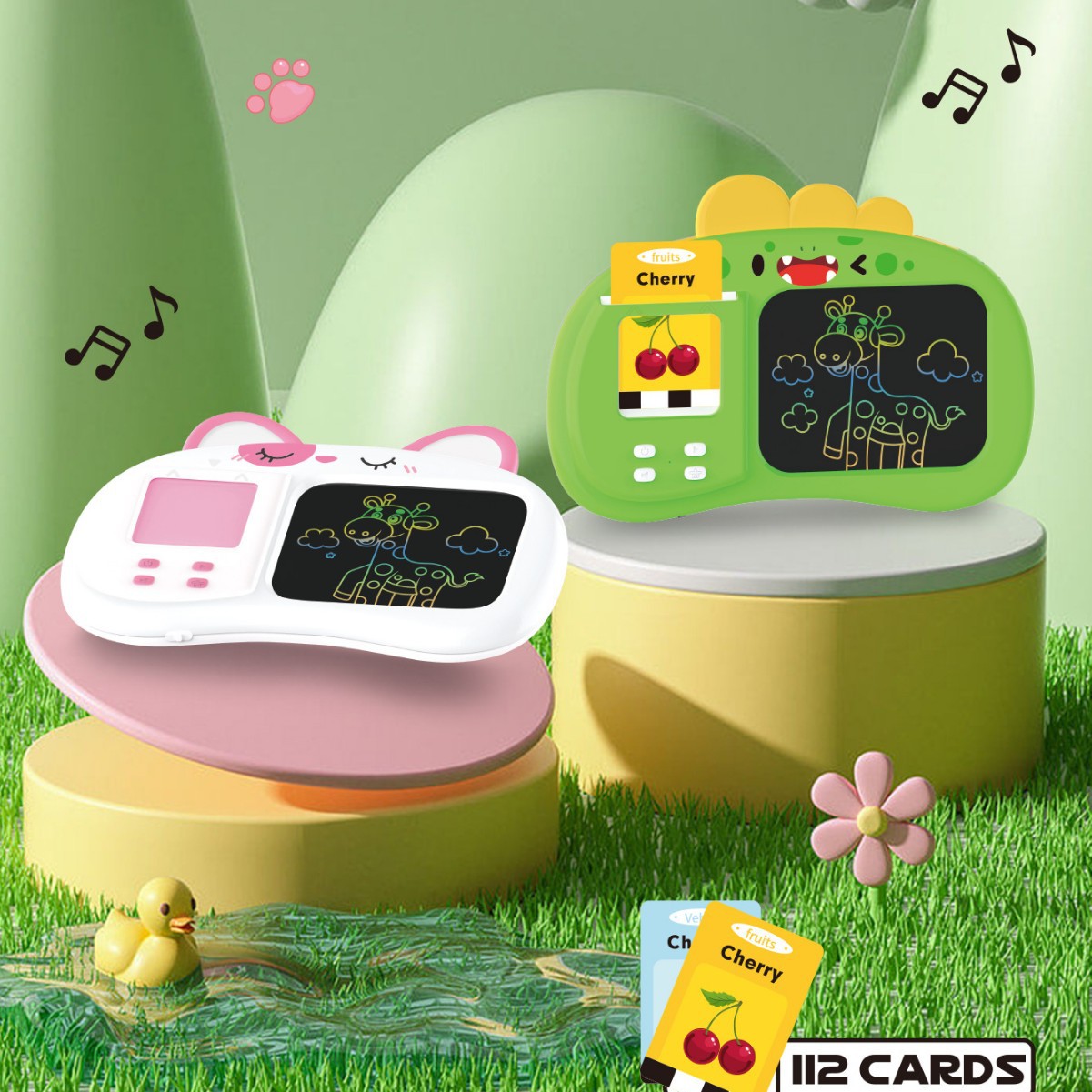 Hot sale LCD graffiti writing board LCD handwriting board smart drawing board card insertion enlightenment literacy learning machine