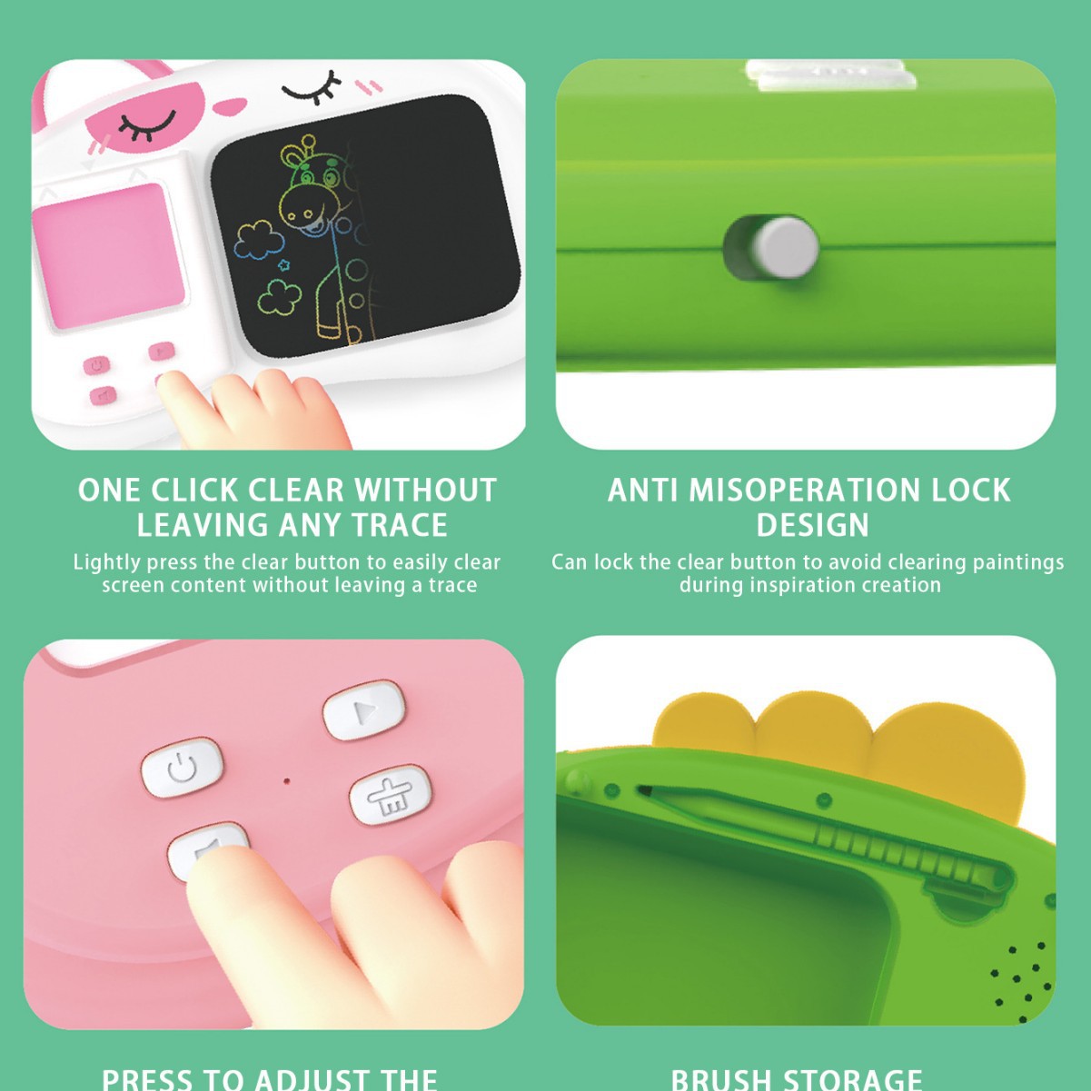 Hot sale LCD graffiti writing board LCD handwriting board smart drawing board card insertion enlightenment literacy learning machine