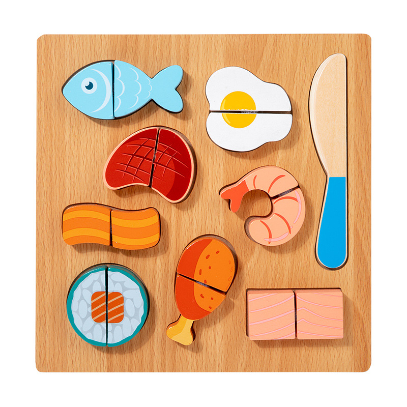 Wooden plane cut fruit and vegetable snacks cut fun wooden fruit cutting children's house kitchen toys