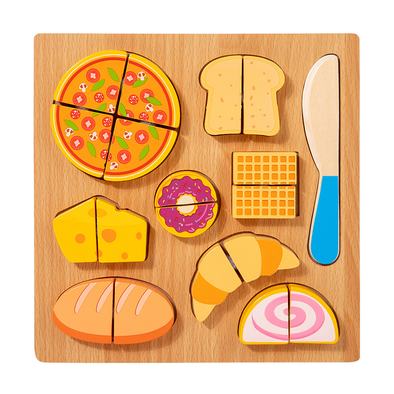 Wooden plane cut fruit and vegetable snacks cut fun wooden fruit cutting children's house kitchen toys