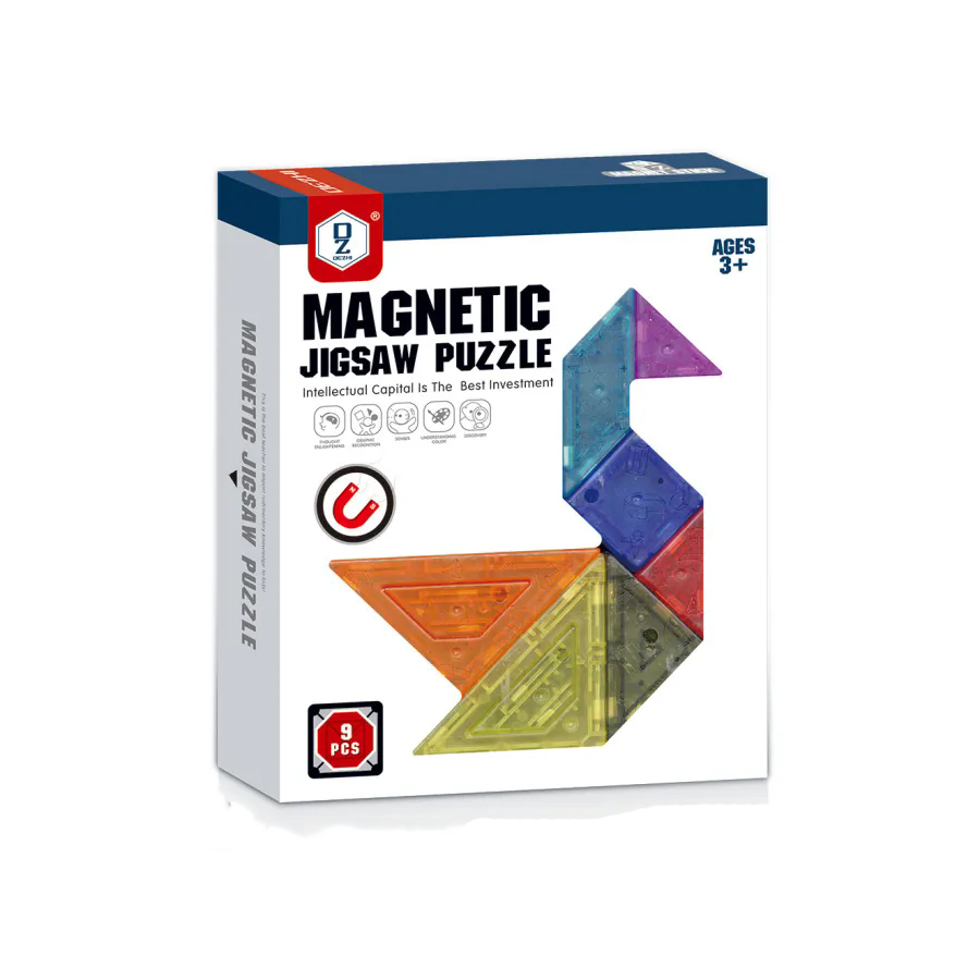 Early childhood toys wholesale 3D magnetic tangram puzzle magnetic puzzle educational children kindergarten enlightenment