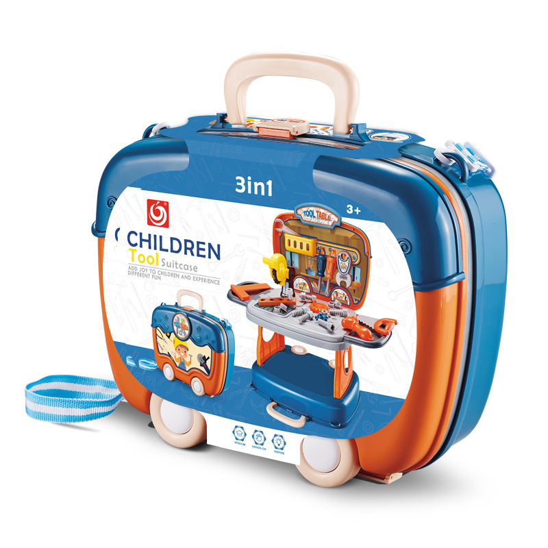 Hot-selling children's tool kit: pretend play repair set featuring a screwdriver, power drill, and screws.