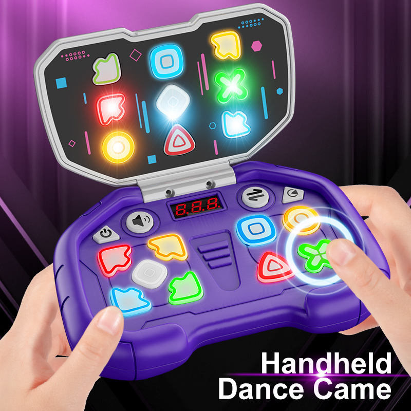 Children's handheld dancing game console, educational puzzle game, finger stress relief, press-to-play, logic training game