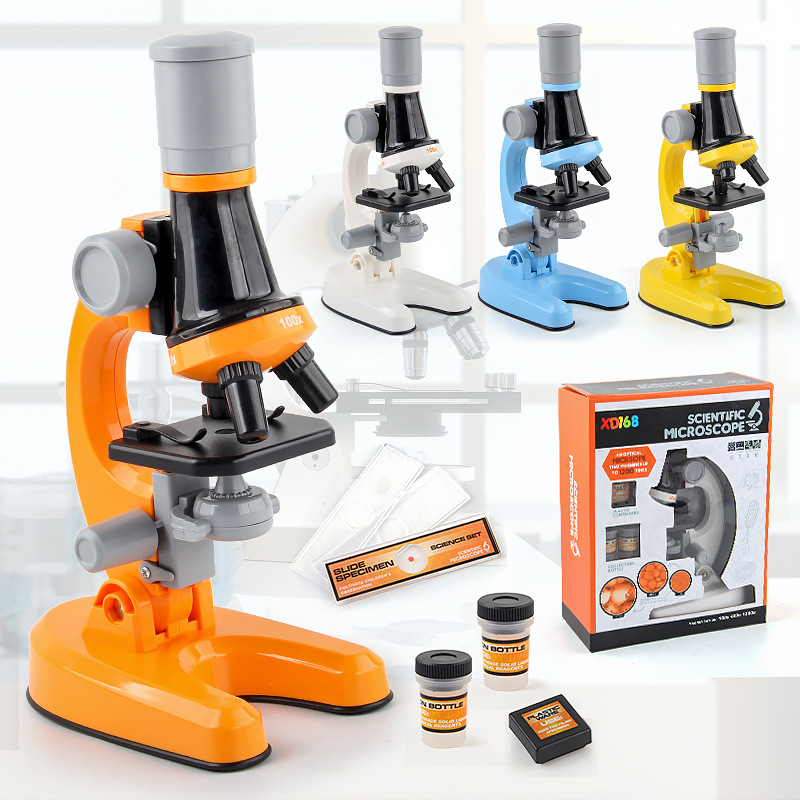 New upgraded children's microscope toy, science experiment set toy, microscope toy for elementary school students.