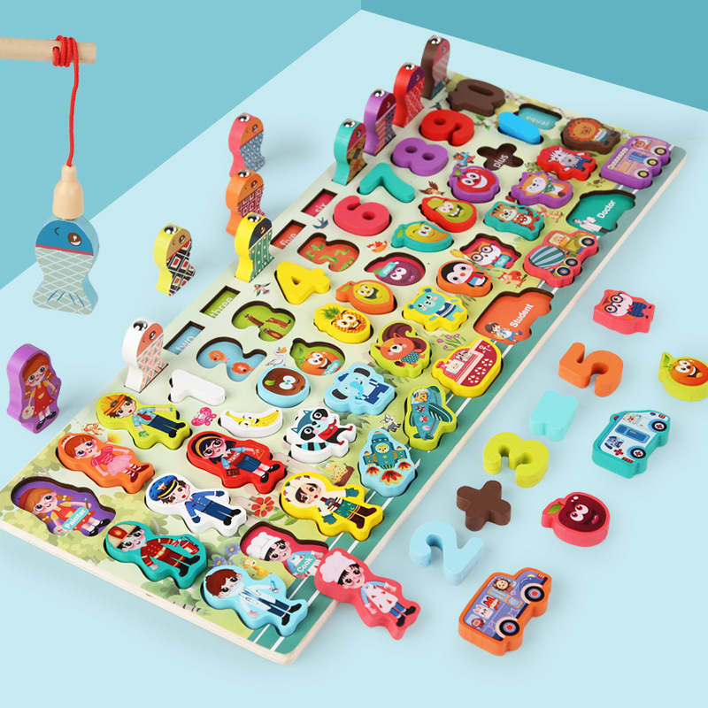 Montessori wooden toys, new professional logarithmic board
